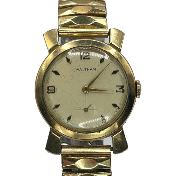 Waltham 17 Jewels OXM Movement Manual Wind 10k Gold Filled w Major Watch Co Back